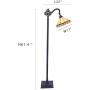 Capulina Tiffany Floor Lights, Mission Style Tiffany Floor Lamps for Reading, Stained Glass Arc Floor Lamp, Tiffany Pole Lamp, Tiffany Style Floor Reading Lamp (Tall: 61.4 x H22 inches)