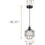 JYMTT Lighting,3 Lights Industrial Style Ceiling Island Pendant Lighting, Matte Black, Bulb Not Included