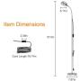 Office Floor Lamp - LEPOWER Adjustable Floor Lamps - Modern Floor Reading Lamp - Support E12 Bulb Base, Goose Neck, Metal, Solid Base - Standing Lamp for Living Room, Crafts, Nursery, Dorm Room