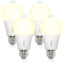 Sengled Motion Sensor Light Outdoor, Dusk to Dawn LED Outdoor Lighting, Motion Activated Auto On/Off A19 3000K 1200lm LED Light Bulb Security Light for Front Door Porch Garage Hallway, 4 Pack 2nd Gen