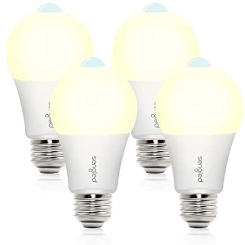 Sengled Motion Sensor Light Outdoor, Dusk to Dawn LED Outdoor Lighting, Motion Activated Auto On/Off A19 3000K 1200lm LED Light Bulb Security Light for Front Door Porch Garage Hallway, 4 Pack 2nd Gen Sengled Motion Sensor Light Outdoor, Dusk to Dawn LED Outdoor Lighting, Motion Activated Auto On/Off A19 3000K 1200lm LED Light Bulb Security Light for Front Door Porch Garage Hallway, 4 Pack 2nd Gen