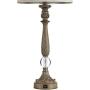 BOBOMOMO 27.75 USB Table Lamp with Charging Port Set of 2 Crystal-Resin Antique Nightstand Lamp for Bedroom Living Room Office Retro Classic Bedside Desk Lamps with Linen Fabric Shade