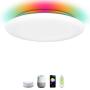 OFFDARKS 36w WiFi Smart LED Ceiling Light Compatible with Amazon Alexa and Google Assistant for Living Room Bedroom Children Room, Adjustable Brightness,Colored Light, App and Remote Control 