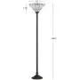 JONATHAN Y JYL8005A Moore Style 68.57'' Torchiere LED Floor Lamp, Tiffany, Traditional for Bedroom, Living Room, Bronze
