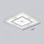 LAKIQ Modern LED Flush Mount Lighting Fixture Nordic Ultrathin Close to Ceiling Light Indoor Square Acrylic Chandelier for Living Room Bedroom Dining Room (White Light, 16.5)