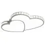 Gdrasuya10 110V Crystal Modern Heart-Shaped Design Ceiling Lamp, Crystal Flush Mount Ceiling Light for Living Room Bedroom, Cool White