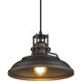 FEMILA Barn Pendant Light, Farmhouse Vintage Hanging Light Fixture Adjustable Height, Oil Rubbed Bronze Finish, 4FY15-MP ORB