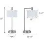 XiNBEi Lighting Table Lamp USB Desk Lamp with Fabric Shade, Modern Bedside Iron Lamp Brushed Nickel Finish for Bedroom Living Room & Office XB-TL1230-BN XiNBEi Lighting Table Lamp USB Desk Lamp with Fabric Shade, Modern Bedside Iron Lamp Brushed Nickel Finish for Bedroom Living Room & Office XB-TL1230-BN