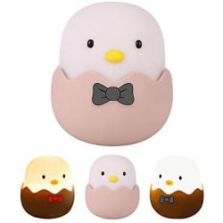 Eutoria Dimmable Night Light for Kids | Ambient Nursery Light |Cute Chick Hatch Bedside lamp for Girls/Boys |Bedroom Decor Newborn Essentials