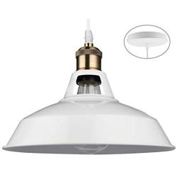 B2ocled Retro Pendant Light Industrial Vintage Style 1-Light E26/E27 Based Pendant Lighting for The Kitchen, Bedroom, Dining Room, Living Room