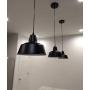 Black Industrial Pendant Lights Retro Farmhouse Hanging Ceiling Light Fixtures for Kitchen Island Bedroom Living Room Foyer… (Black in Three(Save $11.98))