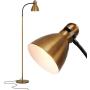 Brightech Avery - Dimmable Task & Reading LED Floor Lamp - Bright Modern Contemporary Standing Light - for Office, Bedroom, & Living Room - Sturdy and Lightweight - Brass