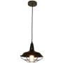WBinDX Industrial Pendant Light, Black Vintage Cage Barn Light Farmhouse Lamp Hanging Ceiling Light Fixture for Kitchen Dining Room Hallway, 10 Inches