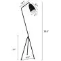 HAIXIANG Nordic Iron Living Room Tripod Floor Lamp Sofa Study Standing Lamp for Dining Room Bedside Rotatable Macarons Light Black HAIXIANG Nordic Iron Living Room Tripod Floor Lamp Sofa Study Standing Lamp for Dining Room Bedside Rotatable Macarons Light Black