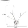 LED Wall Lamp Modern Antler-Shaped Lights 20.8 Inches for Living Room Kids Room Study Room 11W 700 Lumes 3000K Warm White Class A Energy Efficiency