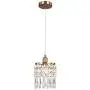Linour Pendant Light Fixtures Crystal Chandelier Modern Ceiling Light Chrome Finish Crystal Pendant lamp for Living Room Bedroom Restaurant Porch, Copper