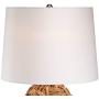 Nantucket Tropical Table Lamp Natural Seagrass White Drum Shade for Living Room Family Bedroom Bedside Nightstand Office - 360 Lighting