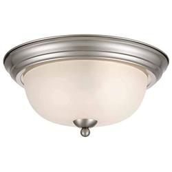 Tawson Joel Modern 2-Light Flush Mount Ceiling Light with Etched Glass Shade for Hallway, Entryway, Passway, Dining Room, Bedroom, Garage, Kitchen Island, Balcony Living Room