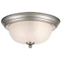 Tawson Joel Modern 2-Light Flush Mount Ceiling Light with Etched Glass Shade for Hallway, Entryway, Passway, Dining Room, Bedroom, Garage, Kitchen Island, Balcony Living Room