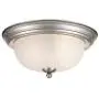 Tawson Joel Modern 2-Light Flush Mount Ceiling Light with Etched Glass Shade for Hallway, Entryway, Passway, Dining Room, Bedroom, Garage, Kitchen Island, Balcony Living Room