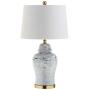 JONATHAN Y JYL3010A Wallace 26'' Ceramic LED Table Lamp Traditional,Transitional,Cottage for Bedroom, Living Room, Office, College Dorm, Coffee Table, Bookcase, Blue/White