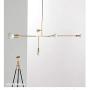 LYNICESHOP Sputnik Chandelier, Geometric Line Chandelier, Modern Minimalist Golden Creative Lamps, for Dining/Living Room Bedroom Study Art Pendant Lamp (5 Light/Gold)