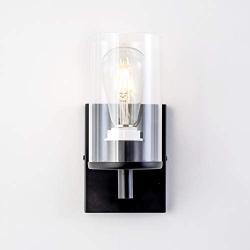 Passica Clear Glass Modern Wall Light Retro Vintage Sconce Wall Lamp Indoor Lvingroom