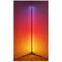 BRÜUN Corner Floor Lamp Led | Nordic Decoration Standing Floor Lamps for Living Room Night Light Dimming Standing Lamp Bedroom Decor Modern Floor Light Remote Control Black Minimal Design (RGB)