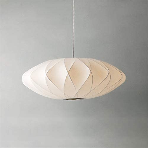 RUNNUP North Europe Designer Fabric Saucer Pendant Light Creatiion Postmodernism Ceiling Fixtures Hanging Lighting Lamp for Coffee Shop Teahouse Dining Room, 15.75