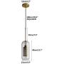 Modo Lighting Modern Pendant Light Cylinder Glass Shade Hanging Lights for Dining Room (Cylinder-5.9'')