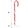 NOMA Candy Cane Pathway Lights | Pathway Markers | Christmas Light Stakes | 28” | Set of 3