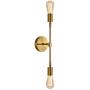JHLBYL Bathroom Vanity Light 2-Light Wall Sconce Brushed Gold Bronze Classic Mid Century Wall Lamp Wall Light for Bathroom Modern Dining Room Living Room