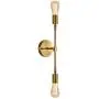 JHLBYL Bathroom Vanity Light 2-Light Wall Sconce Brushed Gold Bronze Classic Mid Century Wall Lamp Wall Light for Bathroom Modern Dining Room Living Room