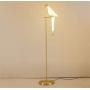 Modern 72inch Floor Lamp Paper Crane Bird Standing Light PVC Lampshade Metal Base Accent Lamps for Bedside Living Dining Study Room Loft