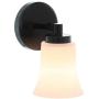 XiNBEi Lighting Wall Sconce, 1 Light Black Glass Vanity Wall Light for Bathroom & Hallway XB-W1235-1-MB