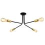 COTULIN Modern Industrial 4-Light Black Sputnik Chandeliers Flush Mount Ceiling Light,Gold Ceiling Light Fixture for Living Room Bedroom Kitchen Dining Room Hallway,Mid Century Sputnik Light Fixture COTULIN Modern Industrial 4-Light Black Sputnik Chandeliers Flush Mount Ceiling Light,Gold Ceiling Light Fixture for Living Room Bedroom Kitchen Dining Room Hallway,Mid Century Sputnik Light Fixture