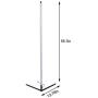 55.9in Corner Floor Light Night Standing LED Floor Lamp Bedroom LED Living Room Dimmable Decor with Remote Controller 55.9in Corner Floor Light Night Standing LED Floor Lamp Bedroom LED Living Room Dimmable Decor with Remote Controller