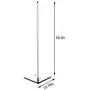 55.9in Corner Floor Light Night Standing LED Floor Lamp Bedroom LED Living Room Dimmable Decor with Remote Controller