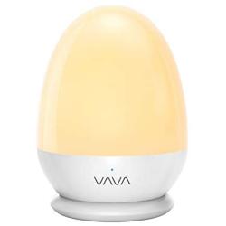 VAVA Home VA-CL006 Night Lights for Kids with Stable Charging Pad, ABS+PC Bedside Lamp for Breastfeeding, Touch Control&Timer Setting, White