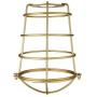 Dysmio Metal Bulb Guard Lamp Cage, Wire lamp Shade, 2-1/4-Inch Fitter Polished Brass Industrial Cage,for Pendant Light, Lamp Holder, Ceiling Fan Light Bulb Covers Vintage Style Industrial Grade