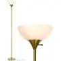 Brightech Sky Dome - Very Bright LED Torchiere Floor Lamp for Living Rooms & Offices– Dimmable Modern Standing Lamp – Tall Pole Light for Bedrooms – LED Bulb Included - Brass, Gold Brightech Sky Dome - Very Bright LED Torchiere Floor Lamp for Living Rooms & Offices– Dimmable Modern Standing Lamp – Tall Pole Light for Bedrooms – LED Bulb Included - Brass, Gold