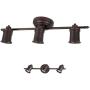 3 Light Track Lighting Wall and Ceiling Mount Fixture Kitchen and Dining Room, Oil Rubbed Bronze