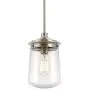 Kira Home Mason 10.5'' Industrial Pendant Light, Seeded Glass Shade + Brushed Nickel Finish Kira Home Mason 10.5'' Industrial Pendant Light, Seeded Glass Shade + Brushed Nickel Finish