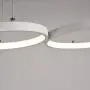 LED Pendant Light Modern Ring-Shaped 34.6 Inches Length for Living Room Kids Room Study Room 35W 2450 Lumes 3000K Warm White Aluminum Silicone Material Class A Energy Efficiency