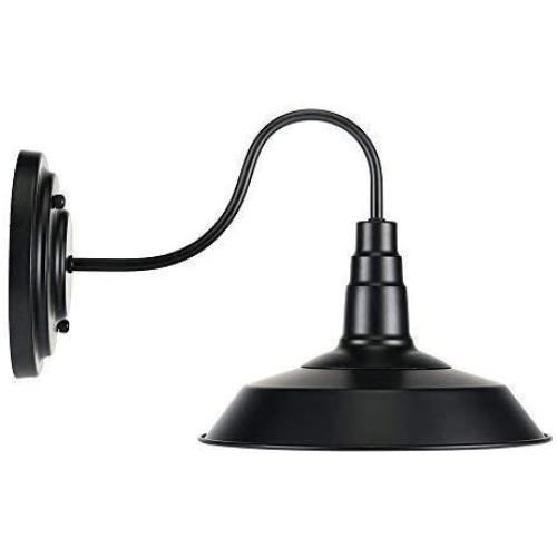 Lightess Black Wall Sconces Lighting Gooseneck Industrial Barn Lights Vintage Farmhouse Wall Lamp, CY-8