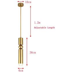 Lywins E26 Modern Gold Acrylic Nordic Pendant Light Fixture Ceiling Hanging Lights Spotlight for Kitchen Island Dining Room Lighting