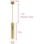 Lywins E26 Modern Gold Acrylic Nordic Pendant Light Fixture Ceiling Hanging Lights Spotlight for Kitchen Island Dining Room Lighting