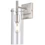 KRASTY Modern Metal Wall Sconce Hradwired Wall Light Fixtures Clear Glass Wall Sconces, Wall Lamp for Living Room Bedroom Bathroom Hallway (Silver) KRASTY Modern Metal Wall Sconce Hradwired Wall Light Fixtures Clear Glass Wall Sconces, Wall Lamp for Living Room Bedroom Bathroom Hallway (Silver)