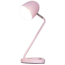 Metal Adjustable Desk Lamp- Children Students Learning Table Lamp for Work Office Reading LED Decorative Night Table Lamp Decor (Baby Pink)