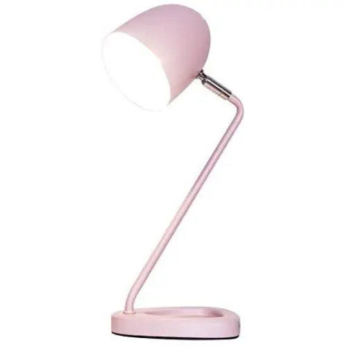 Metal Adjustable Desk Lamp- Children Students Learning Table Lamp for Work Office Reading LED Decorative Night Table Lamp Decor (Baby Pink)